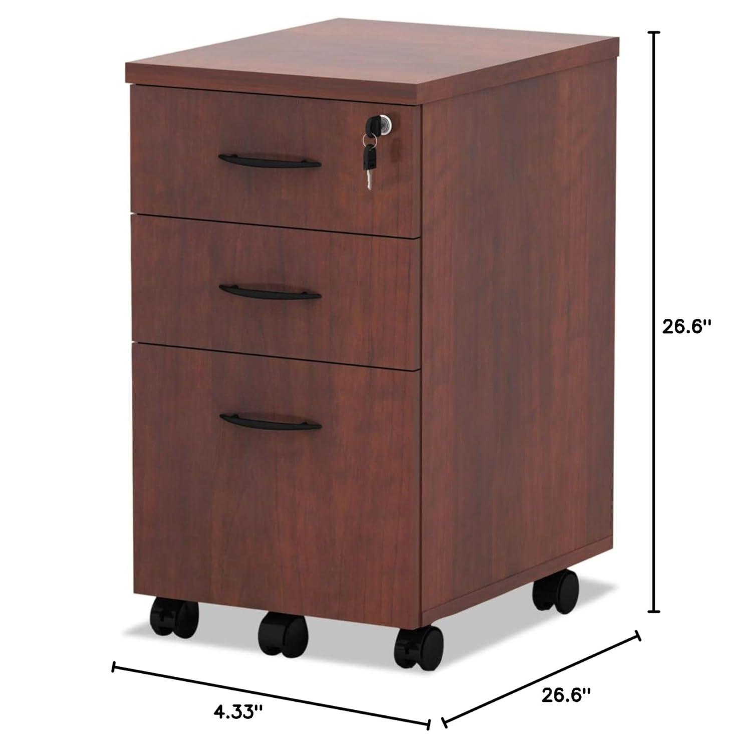 Valencia Series 15.88'' Wide 3 -Drawer Mobile File Cabinet