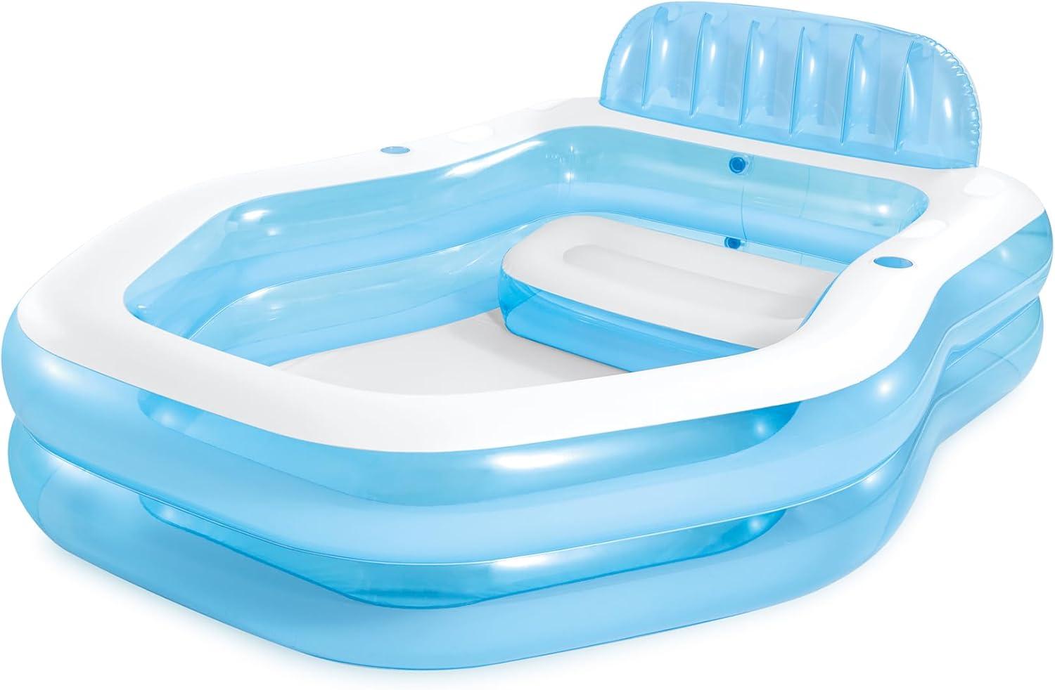 Intex 57186EP Swim Center Sun Shade Family Inflatable Pool 90" X 75" X 53"