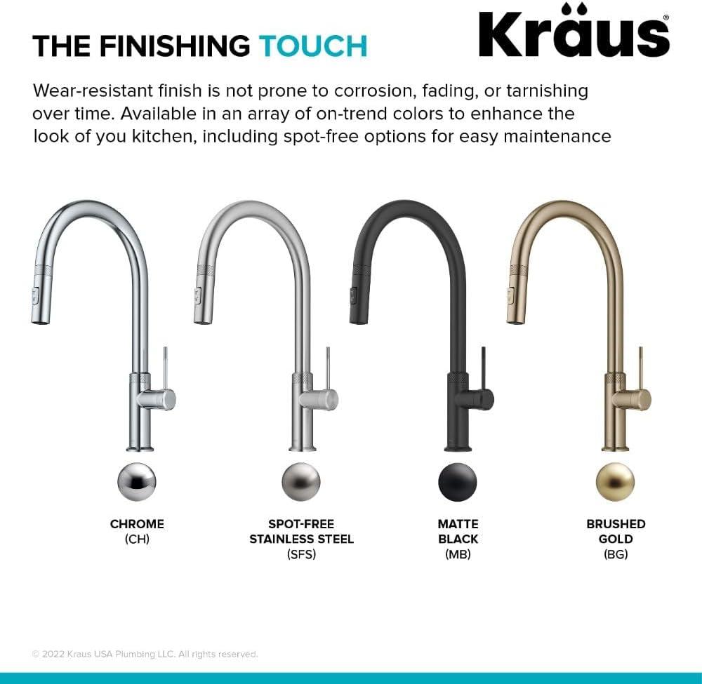 Kraus Oletto Single Handle High-arc Kitchen Faucet