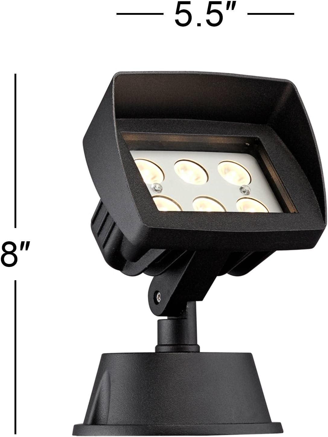 Super Duty Eastham 8" High Black LED Landscape Flood Light