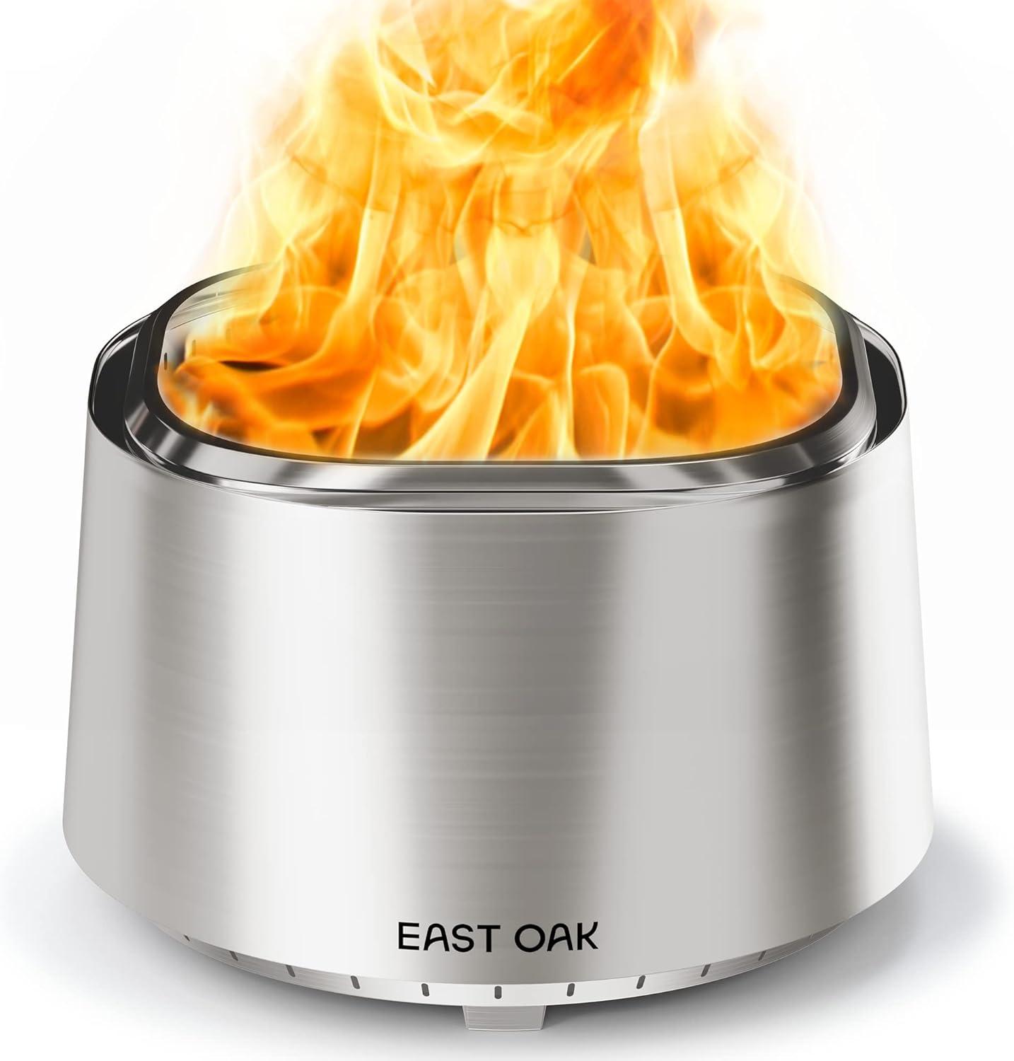 EAST OAK Smokeless Outdoor Fire Pit