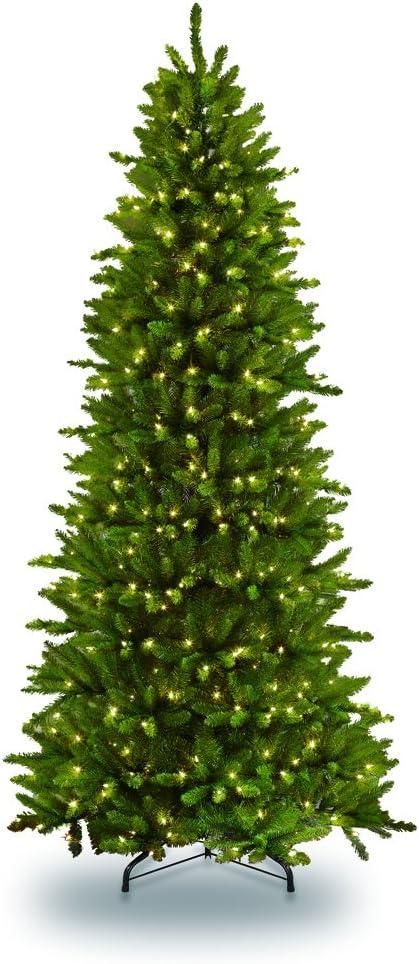 7.5-Foot Green Pre-Lit Slim Fraser Fir Christmas Tree