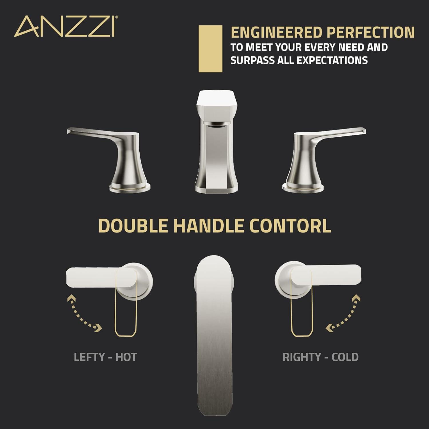 Widespread 2-handle Bathroom Faucet with Drain Assembly