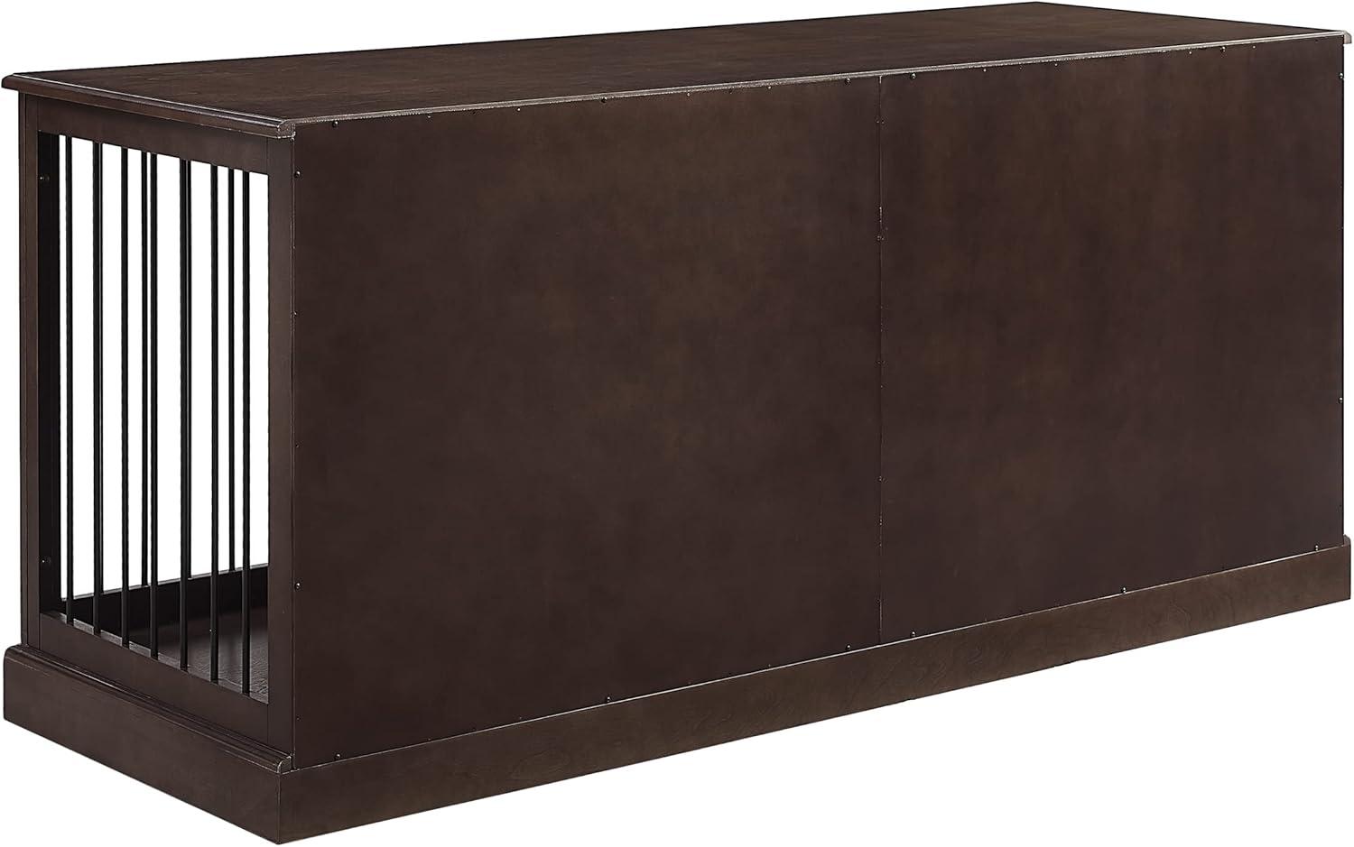 Crosley Furniture Winslow Medium Credenza Dog Crate Kennel for Pets