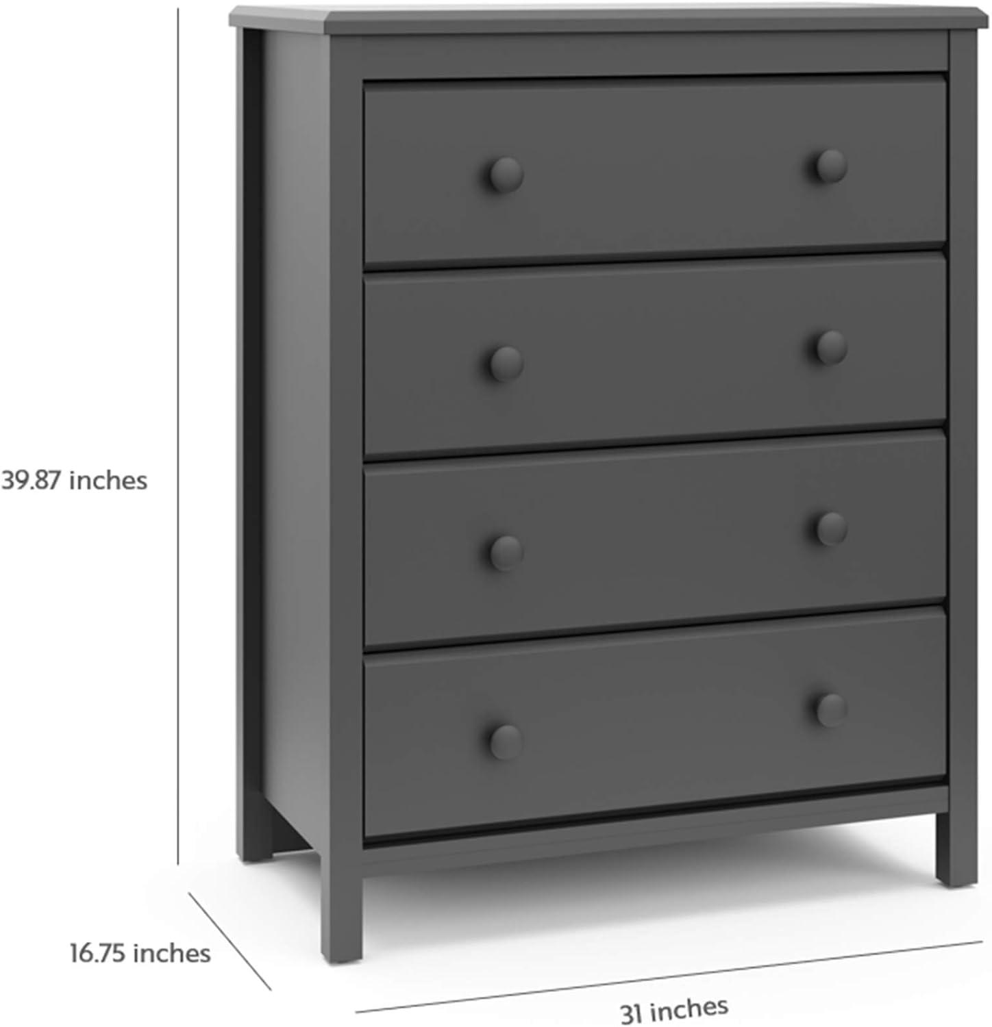 Storkcraft Alpine 4 Drawer Dresser with Interlocking Drawers