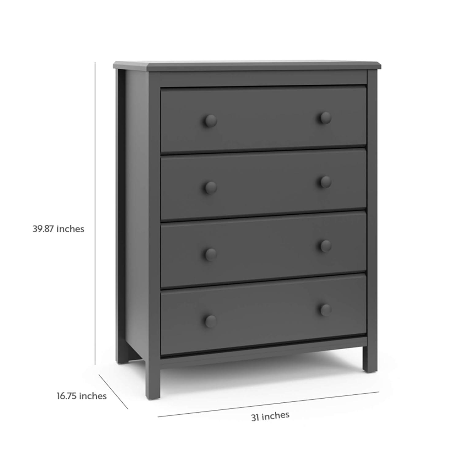 Storkcraft Alpine 4 Drawer Dresser with Interlocking Drawers