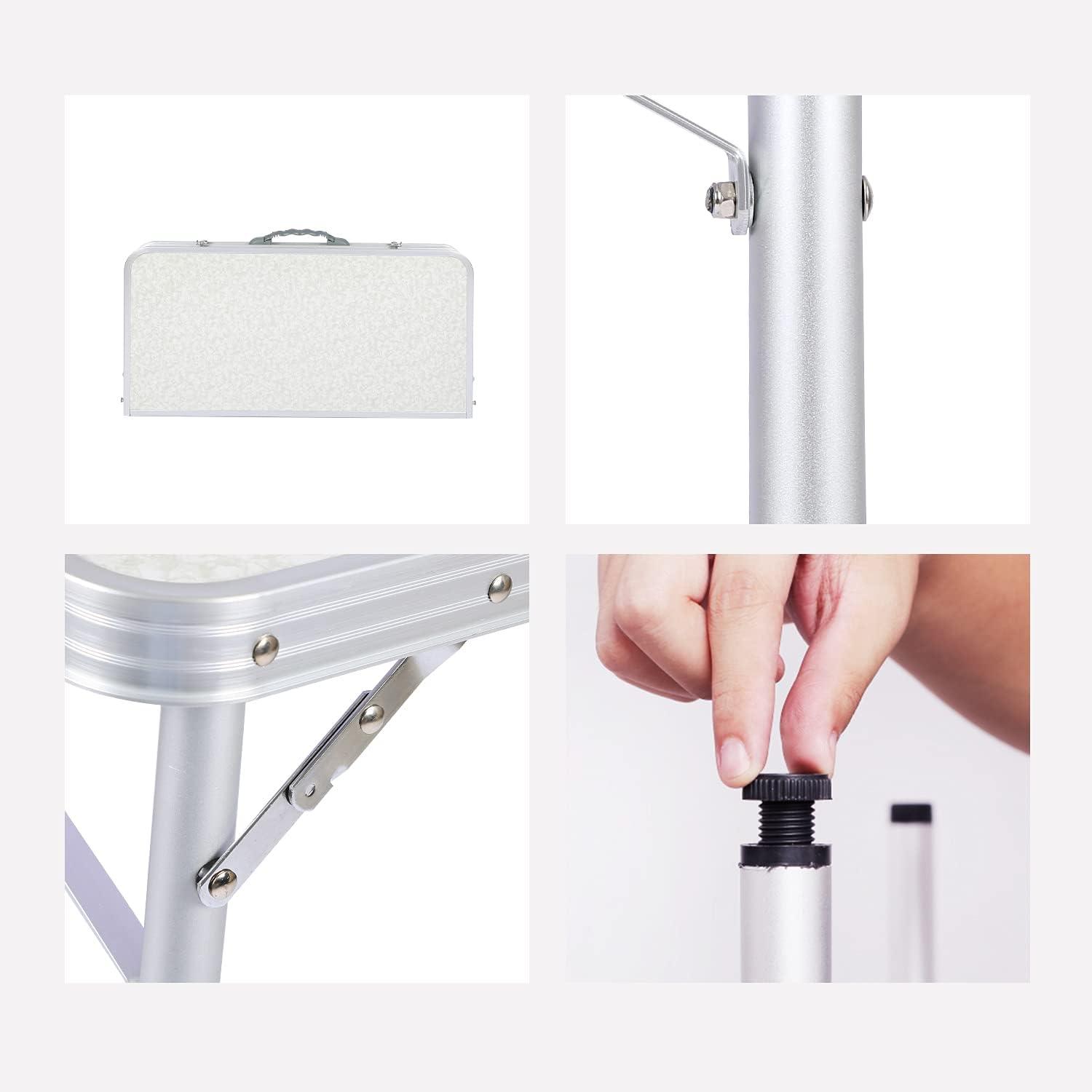 REDCAMP Square Outdoor Folding Camping Table