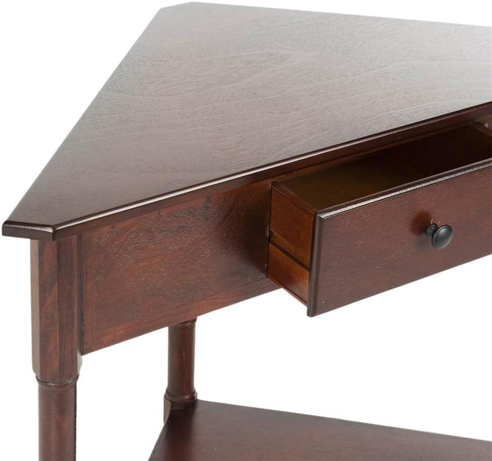 Gomez Corner Table - AMH5709D - Brown - Safavieh Couture