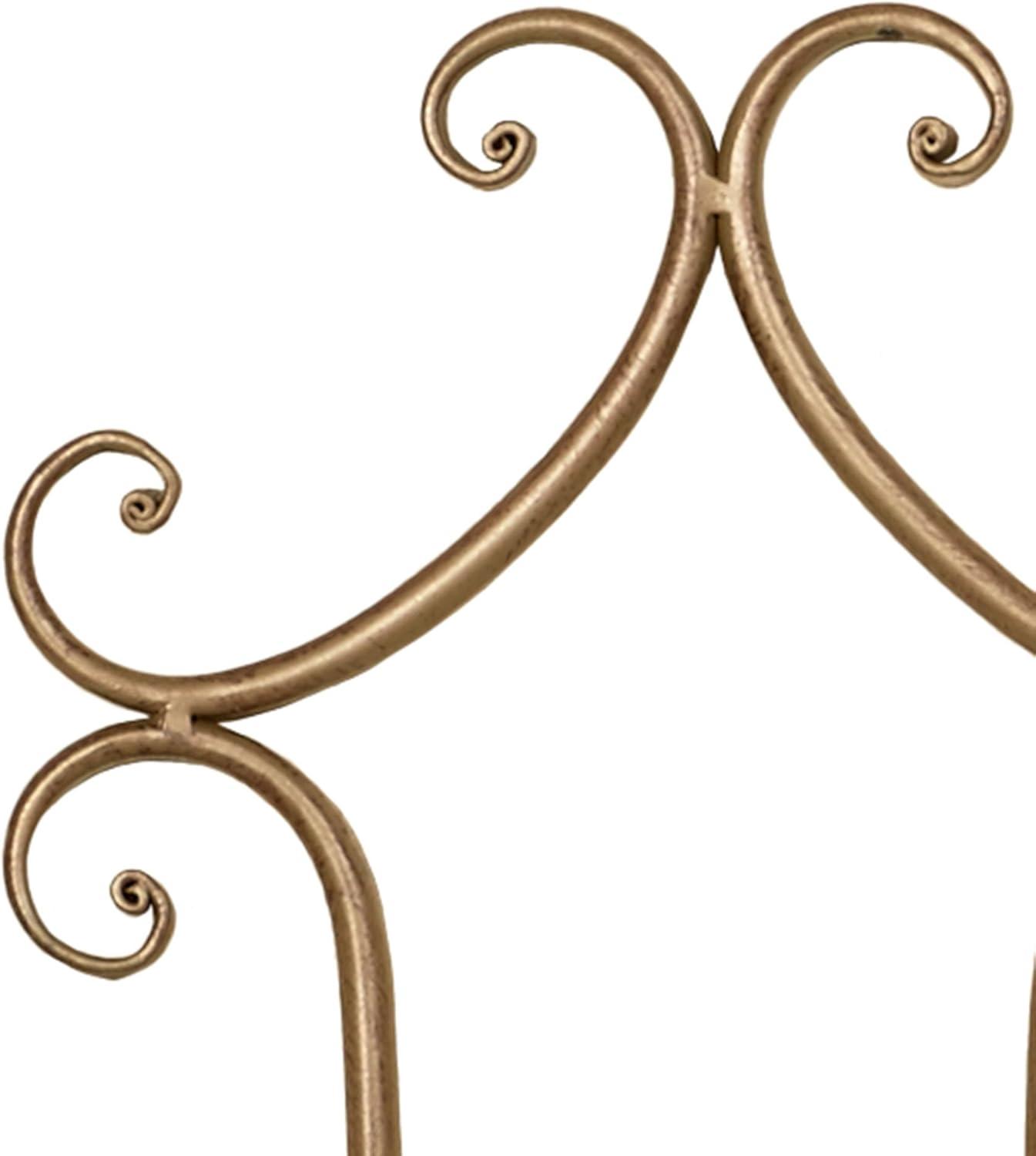 Touch of Class Regalla Petite Plate Rack - Vertical Plate Display - Hanging Plate Rack - For 6-8" dia. Plates - Satin Gold Finish - Four-plate is 38 inches - Hardware Included