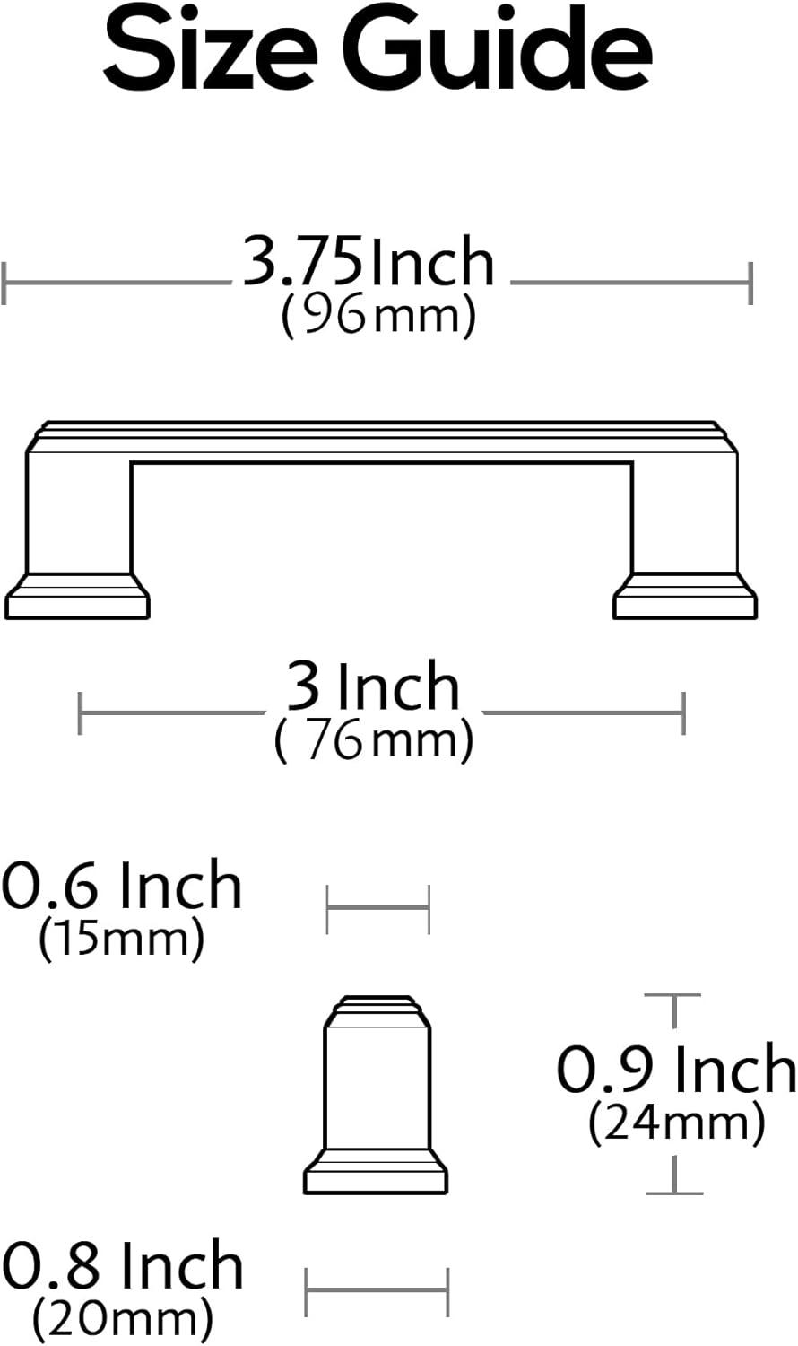 Triomphe 3" Center Handle Pull Multipack