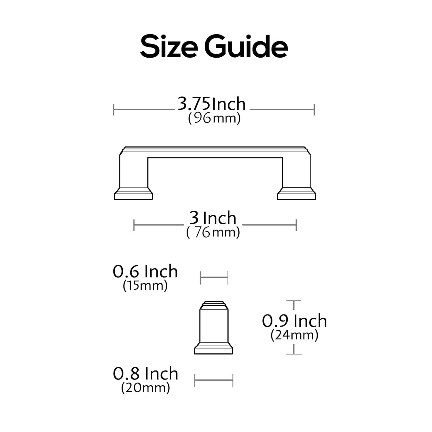 Triomphe 3" Center Handle Pull Multipack