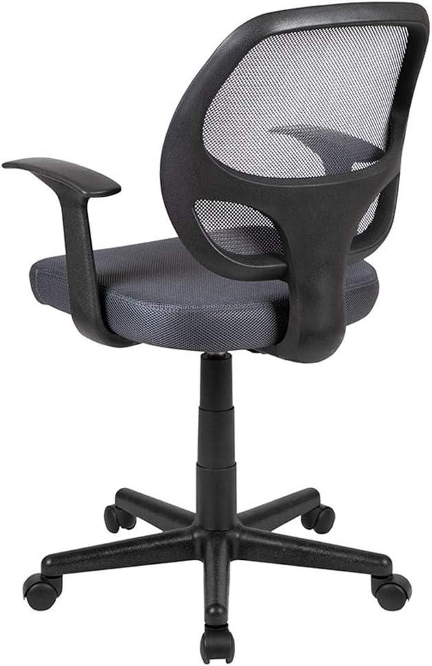 Mid-Back Mesh Swivel Ergonomic Task Office Chair - Arms