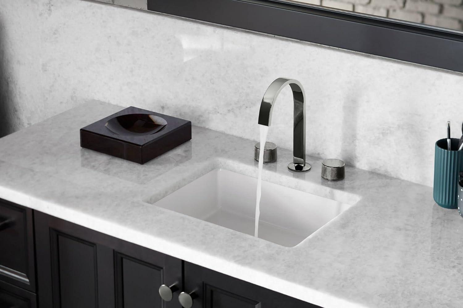 Verticyl Rectangular Undermount Bathroom Sink with Overflow