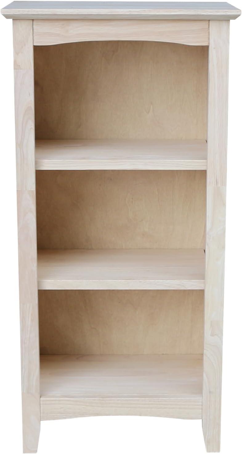 Shaker Bookcase Unfinished Brown - International Concepts