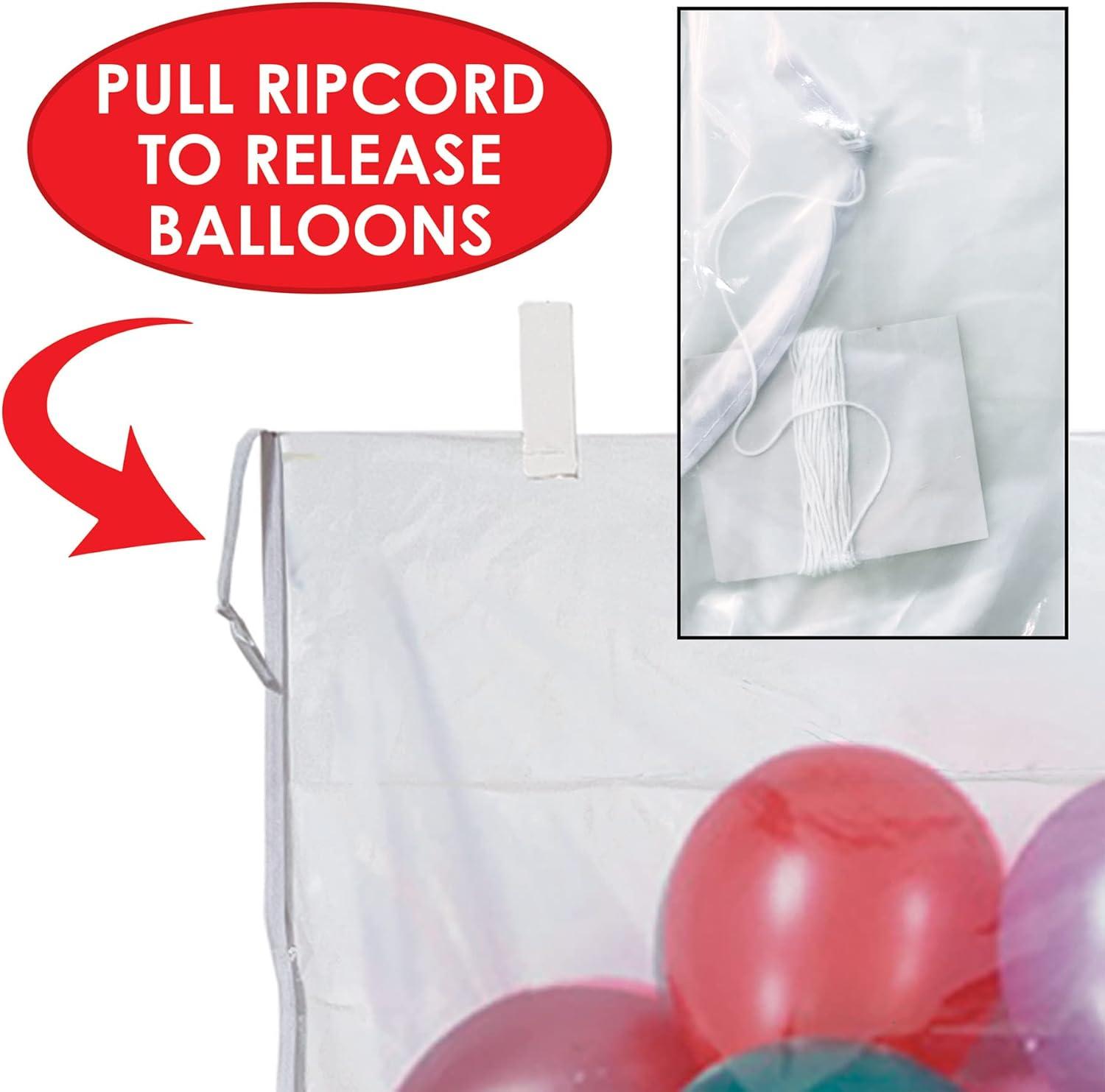 Beistle Balloon Drop Bag With 100 Balloons