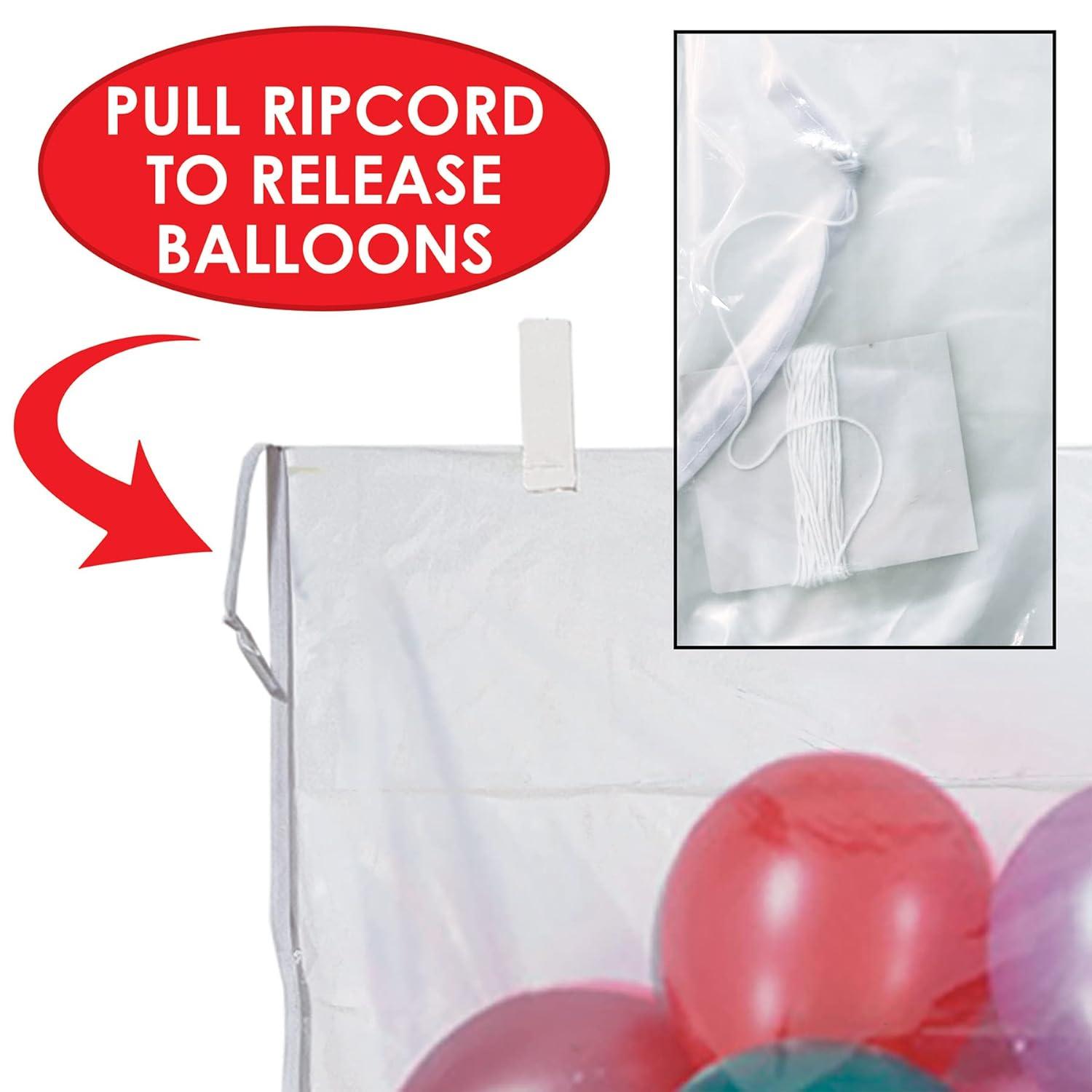 Beistle Balloon Drop Bag With 100 Balloons