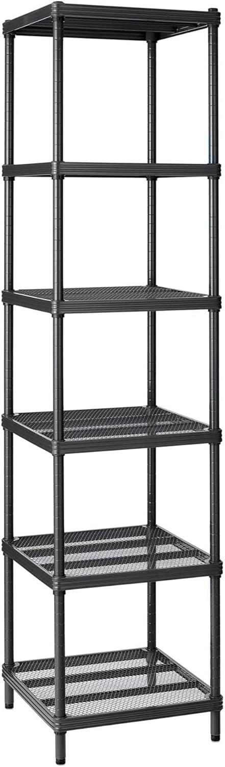 Design Ideas MeshWorks 6 Tier Tower Metal Storage Shelving Unit Rack