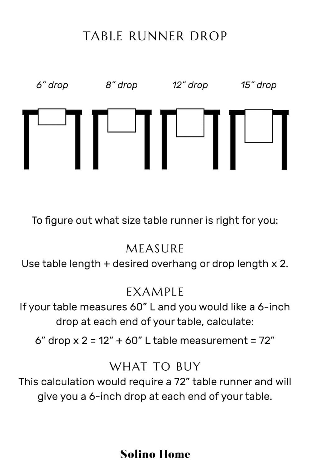 Solino Home Festive Edge Linen Table Runner