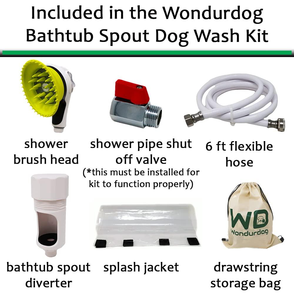 WONDURDOG Wondurdog Bathtub Spout & Garden Hose Attachment Dog Wash Kit