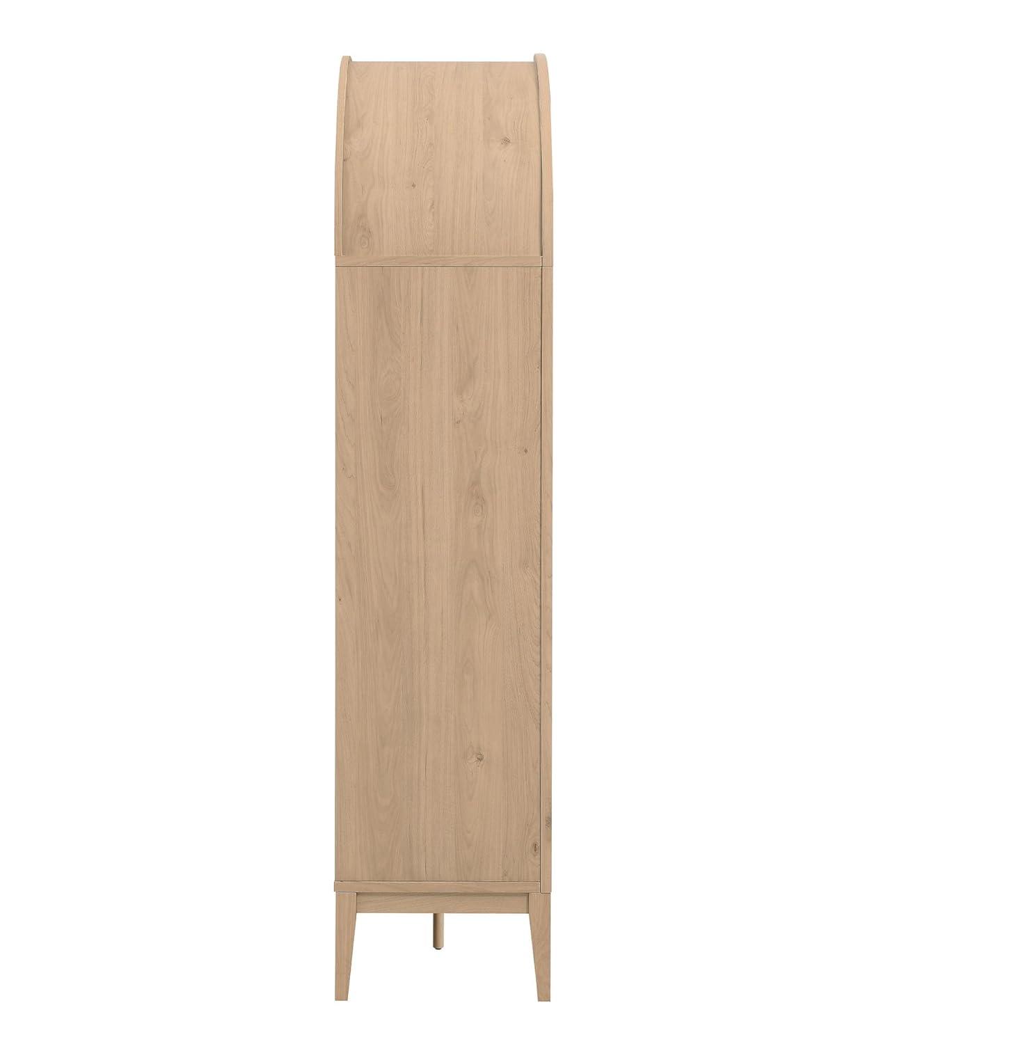 Modway Nolan 74" Tall Arched Storage Display Cabinet Bookshelf