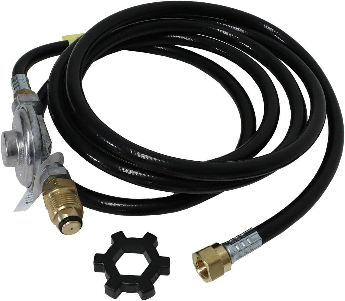 Mr. Heater 12-Feet Hose Regulator Assembly with Restricted Flow Soft Nose P.O.L.