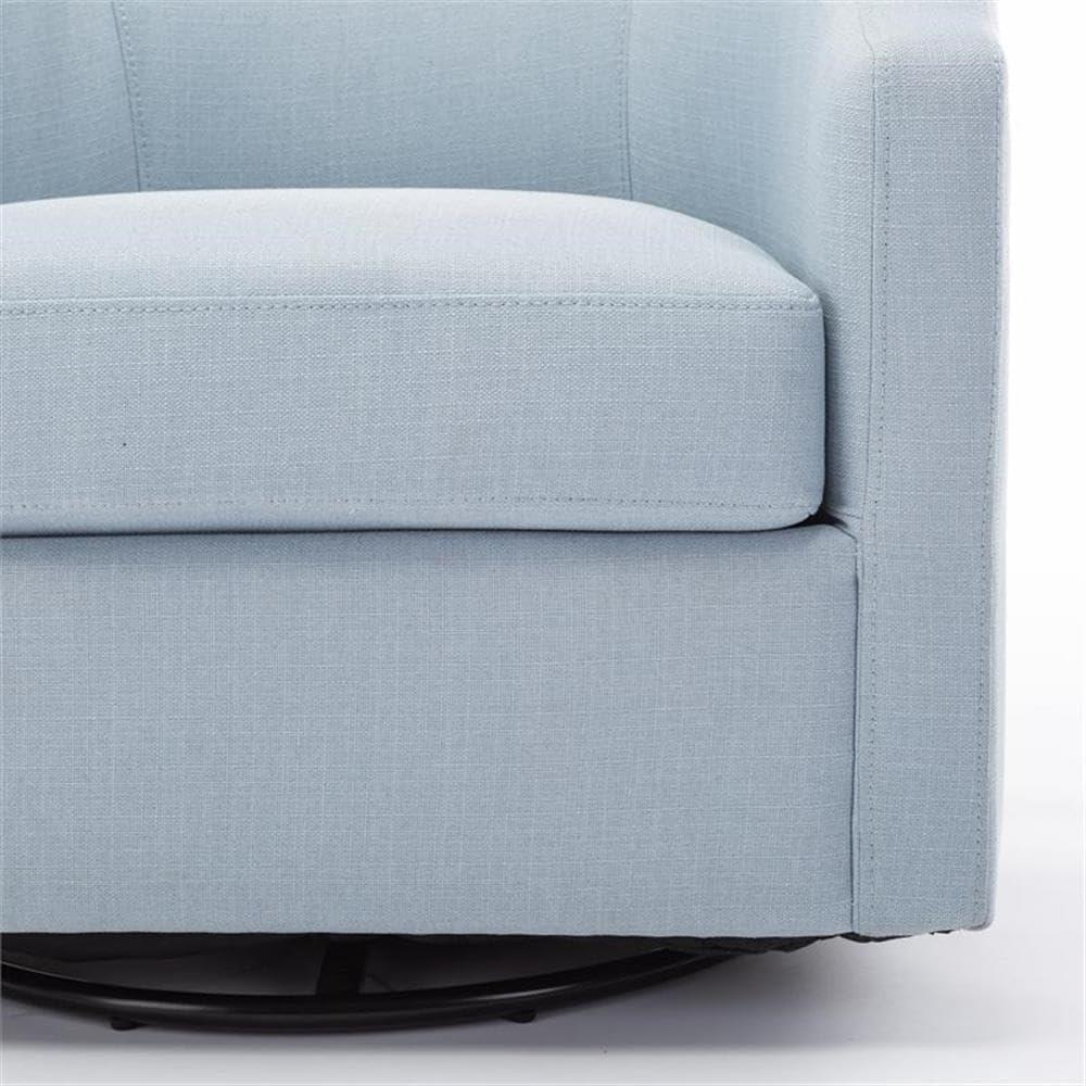 Debbie 77.47cm Wide Polyester Swivel Barrel Chair