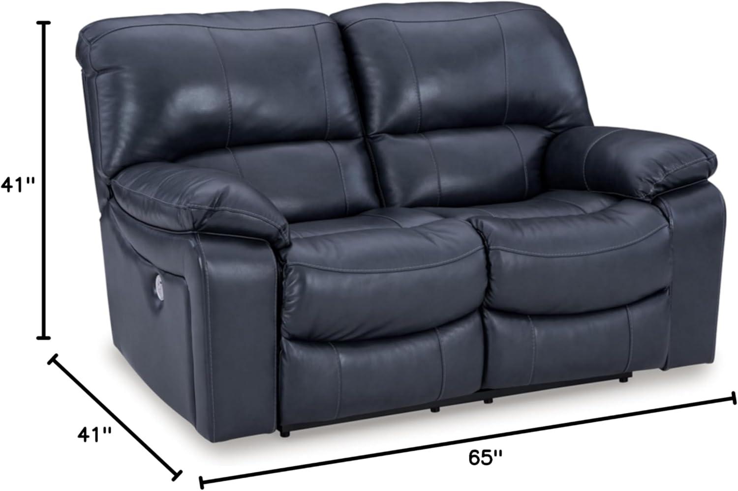 Ashley Furniture Leesworth Ocean Power Reclining Loveseat