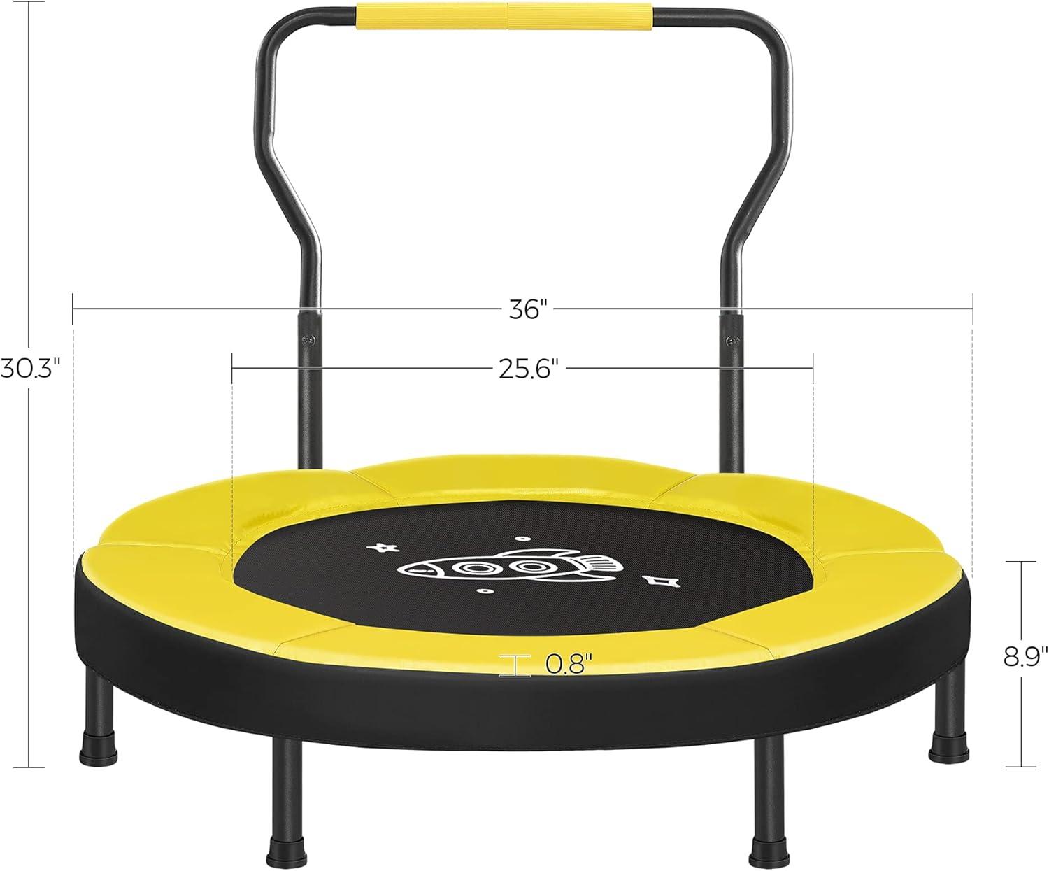 SONGMICS Trampoline for Kids,Toddler Trampoline for Indoor and Outdoor, 36"