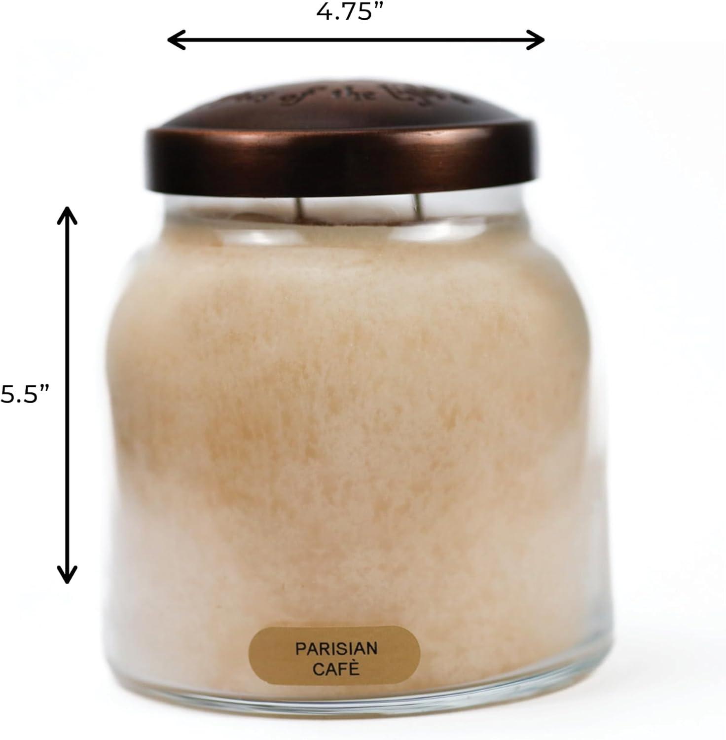 Parisian Cafe Scented Jar Candle with Black Lid