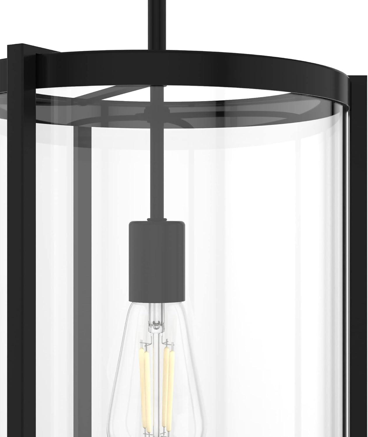 Astwood 17.5'' Matte Black Modern Art Deco LED Pendant Light