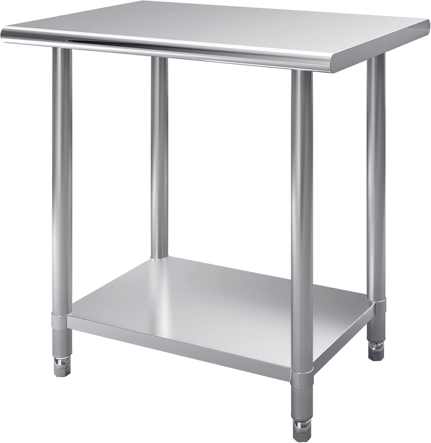 36" x 24" Stainless Steel Commercial Utility Prep Table