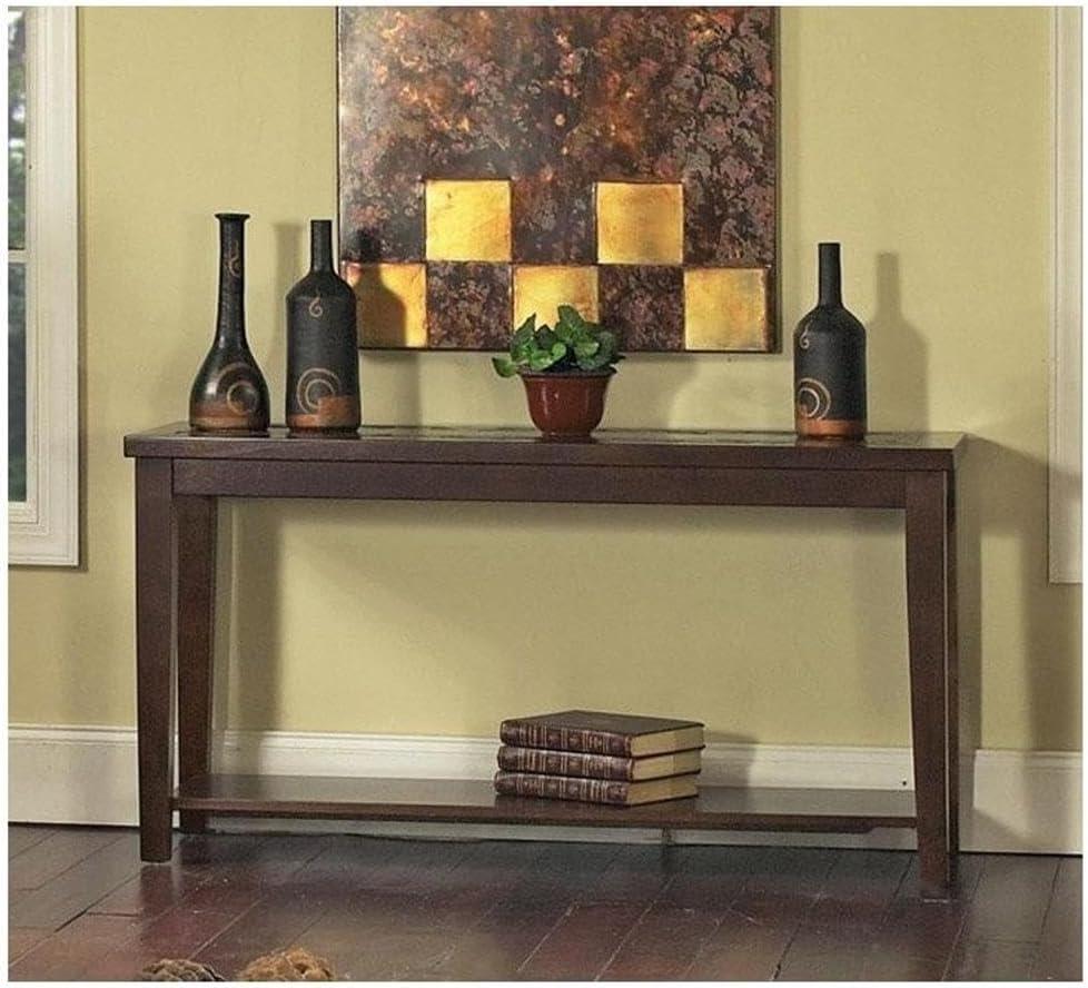 Steve Silver Company Davenport Slate Sofa Table, 56" x 19" x 30", Brown