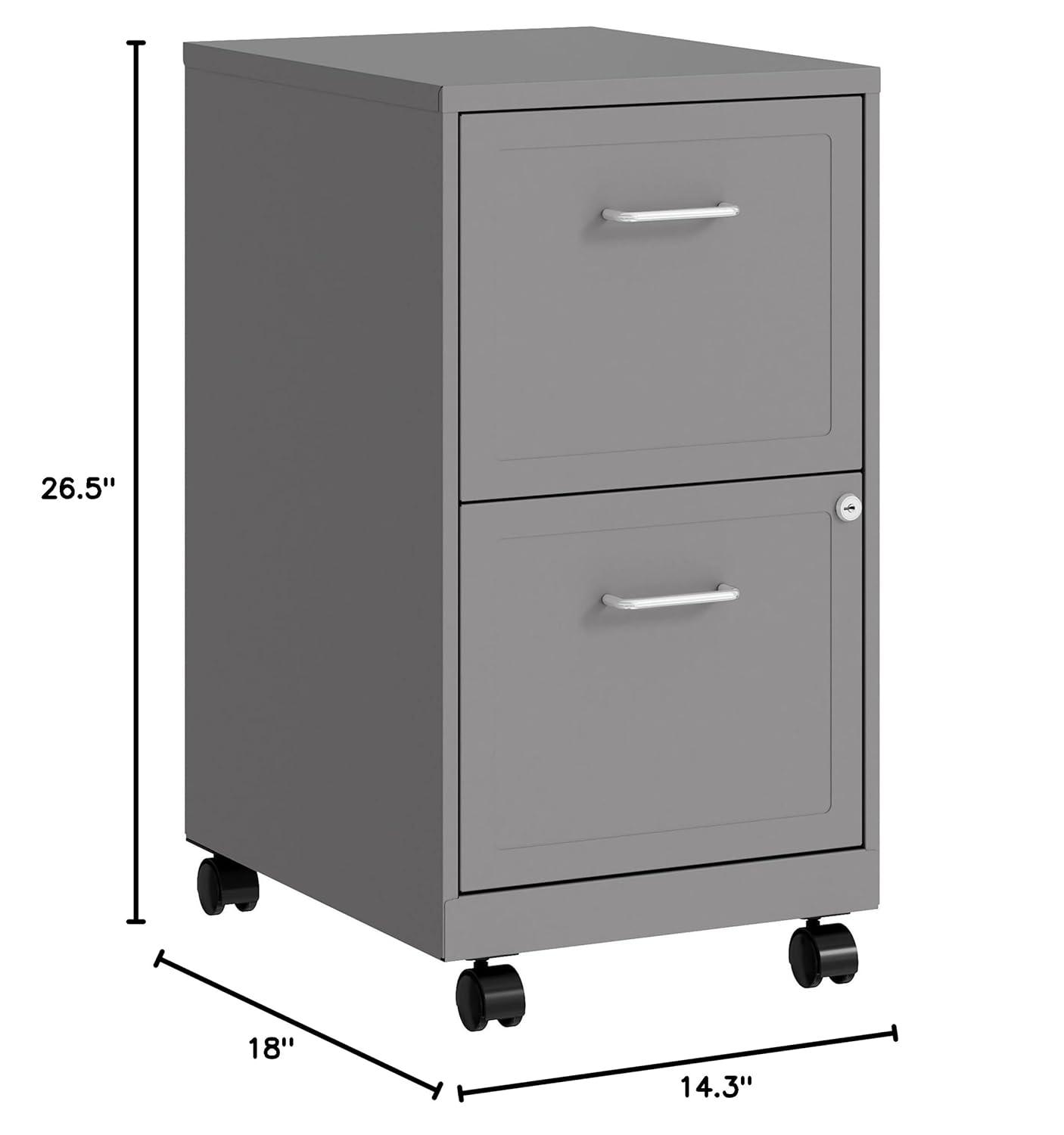 Lorell Soho Mobile 2-Drawer File Cabinet