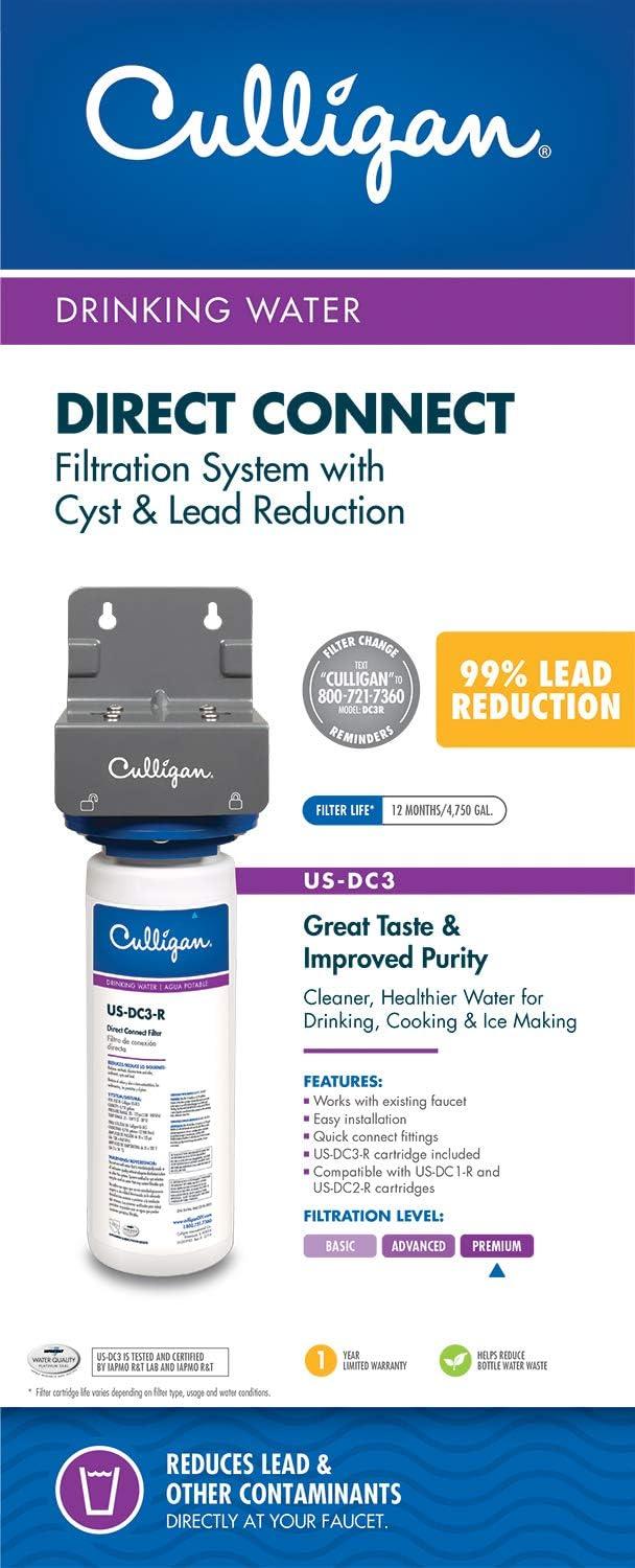 Culligan White Under Sink Carbon Water Filtration System