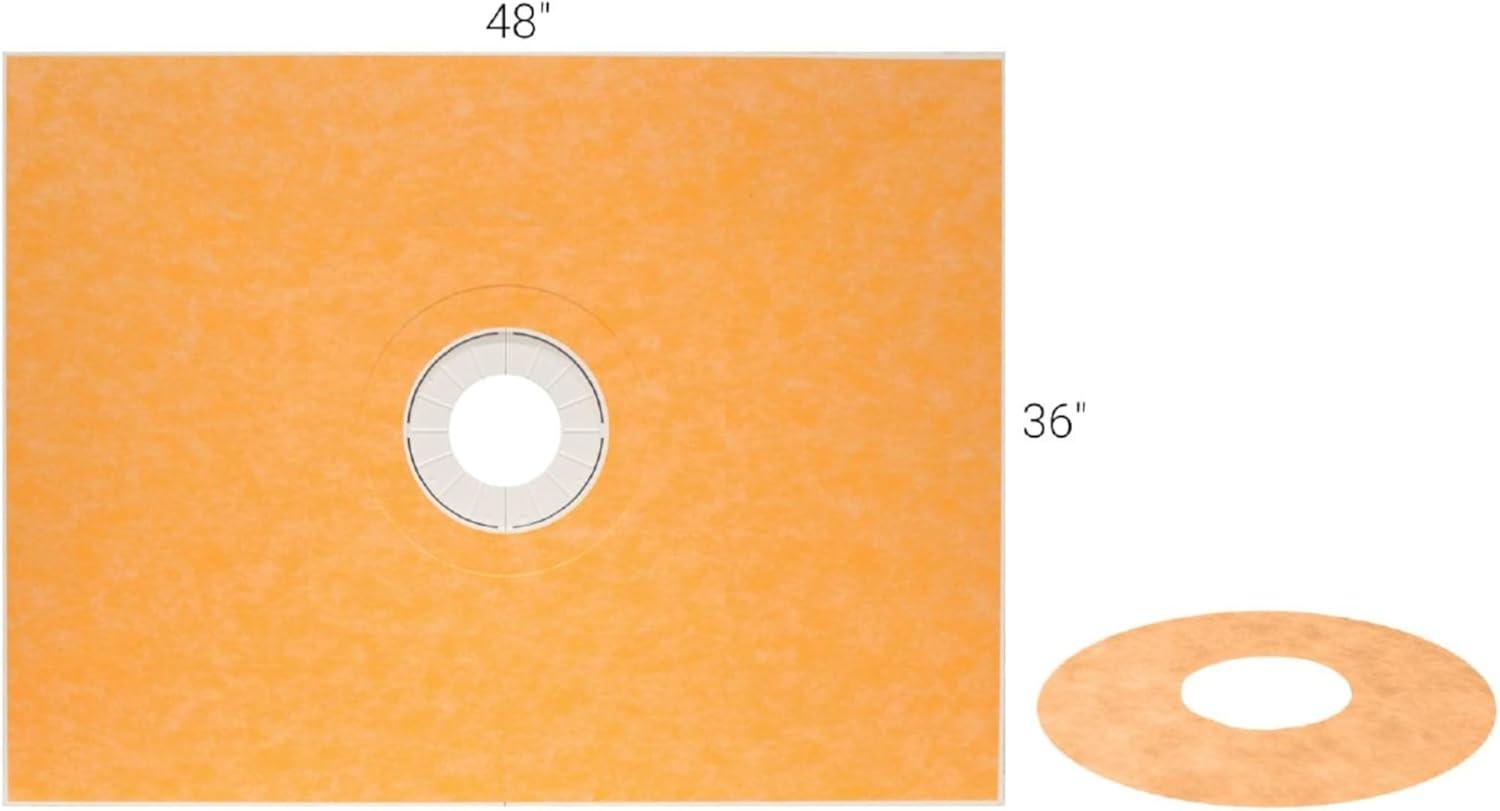 36" x 48" Center Drain Polystyrene Shower Tray