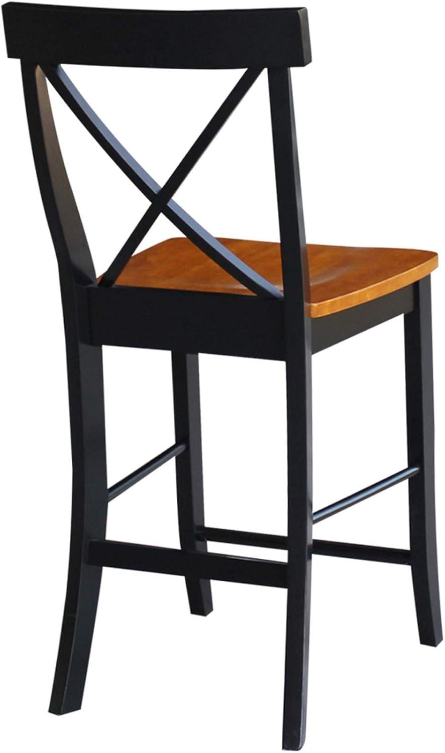 24" Martha X Back Counter Height Barstool - International Concepts