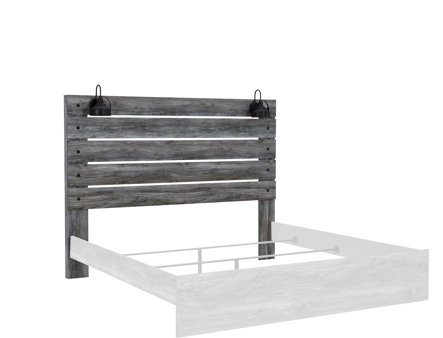 Signature Design by Ashley Casual Baystorm King Panel Headboard Gray