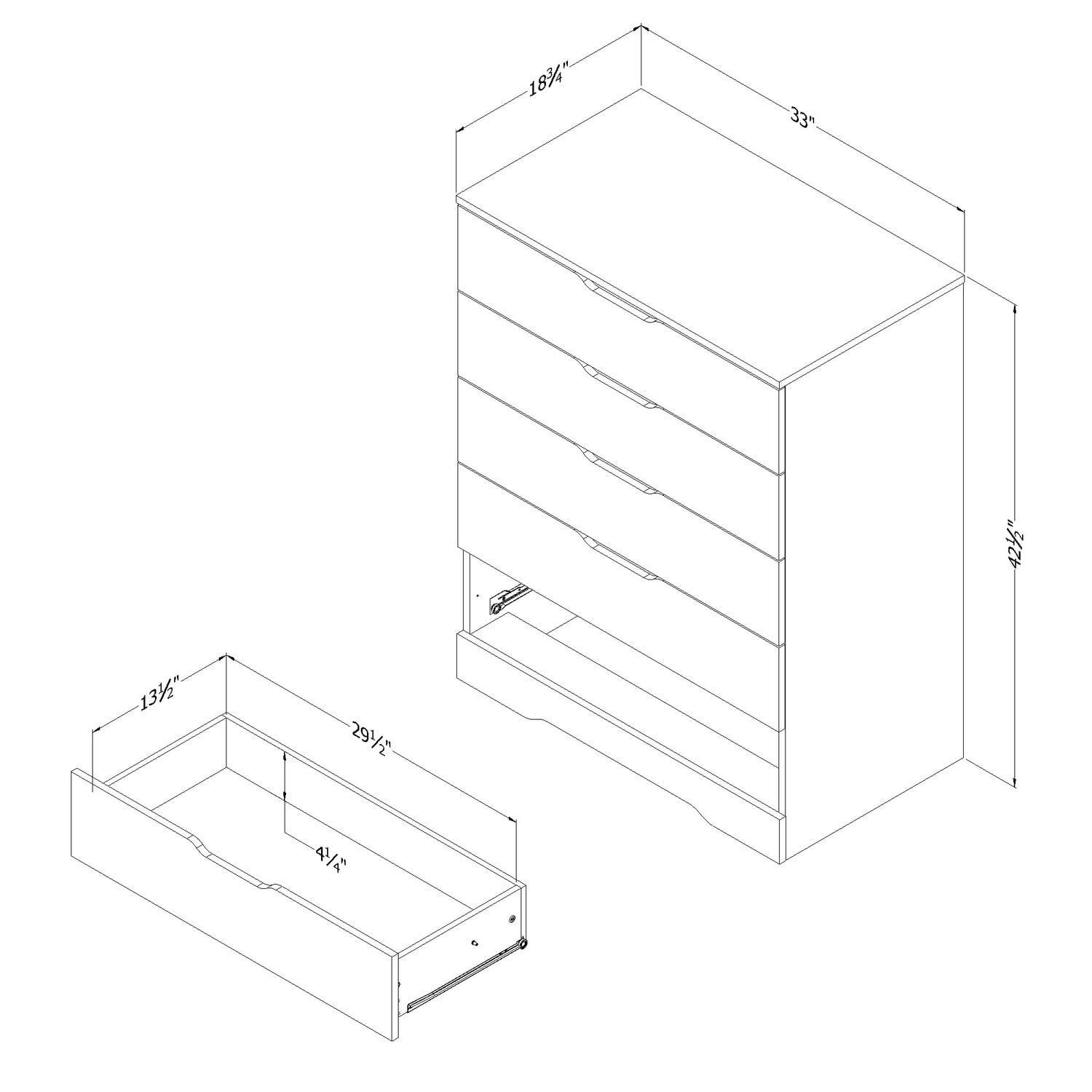 Holland 33'' W 5 - Drawer Dresser