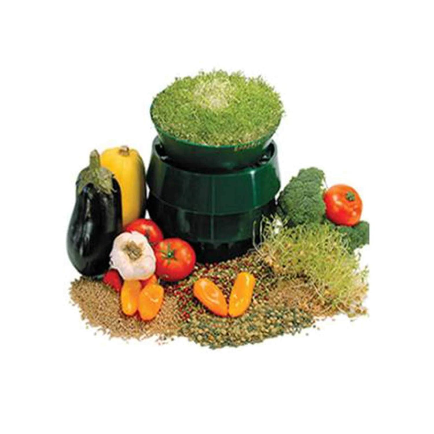 Deluxe Sprouting Starter Kit w/ 12 Lbs Organic Seed - Grow Sprouts: 3 Tray Sprout Garden, Seeds: Alfalfa, Radish, Clover, Mung Bean, Garbanzo Bean, Green Pea, Crunchy Lentil Fest & More