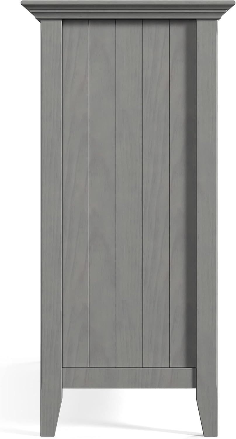 Simpli Home Bedford 54"W Solid Wood Sideboard Buffet and Wine Rack, 2 Drawers, and 2 Cabinets