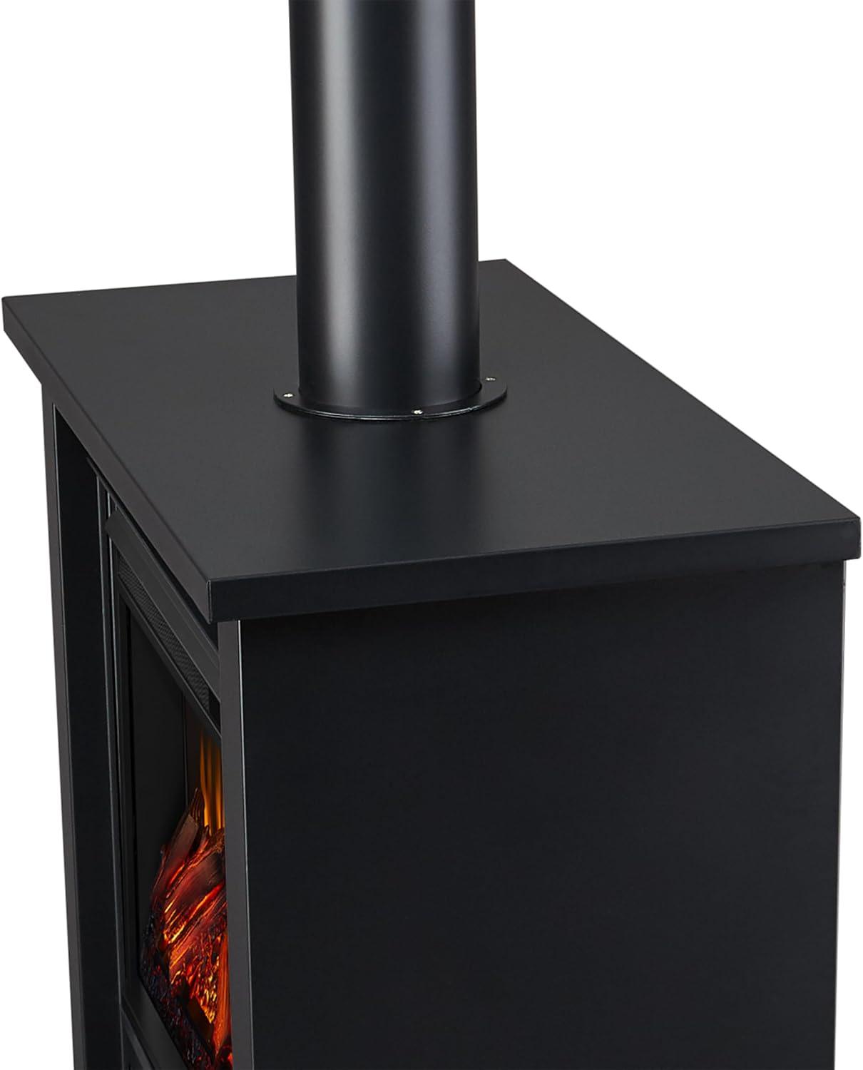 Hollis 32" Electric Fireplace in Black by Real Flame