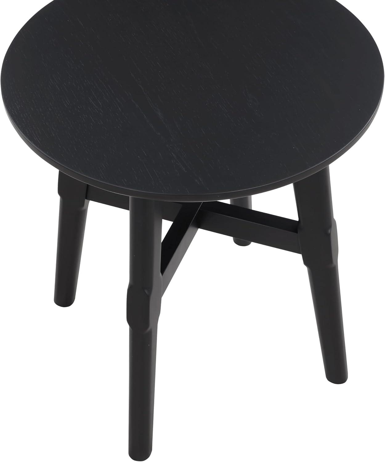 Steve Silver Oslo Indoor 24.8" H Modern End Table, Black