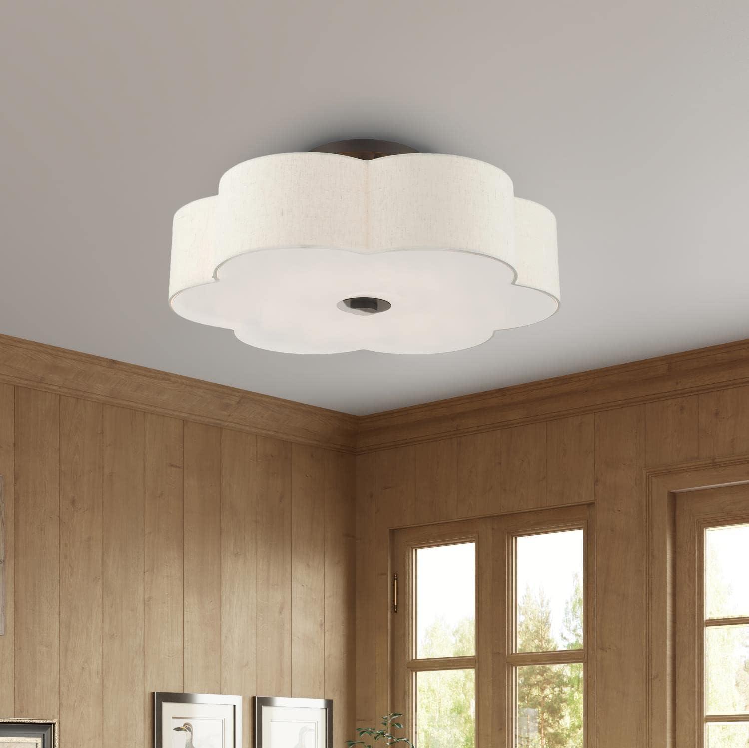 Livex Lighting Solstice 6 - Light Semi-Flush Mount in  English Bronze