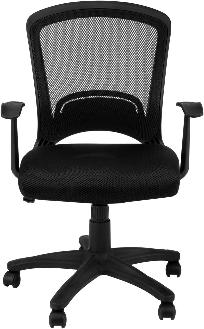 Monarch Specialties Office Chair, Swivel, Ergonomic, Armrests, Computer Desk, Work, Black Mesh