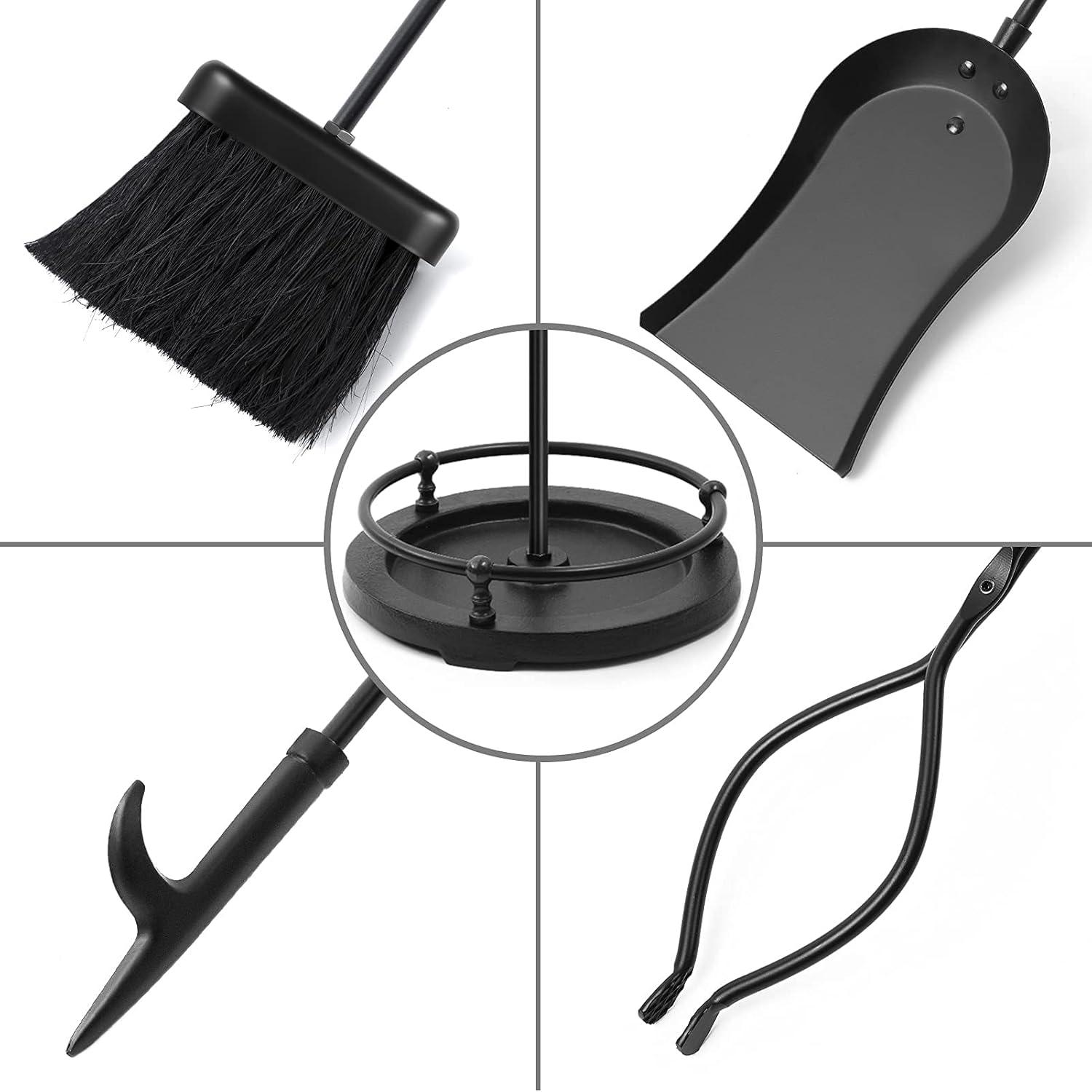 Red Barrel Studio® Rougui 5 Piece Iron Fireplace Tool Set