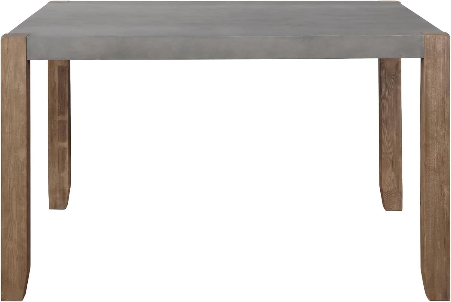 Alaterre Newport 30"H Faux Concrete and Wood Loft Dining Table