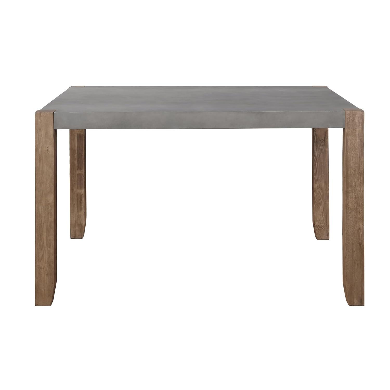Alaterre Newport 30"H Faux Concrete and Wood Loft Dining Table