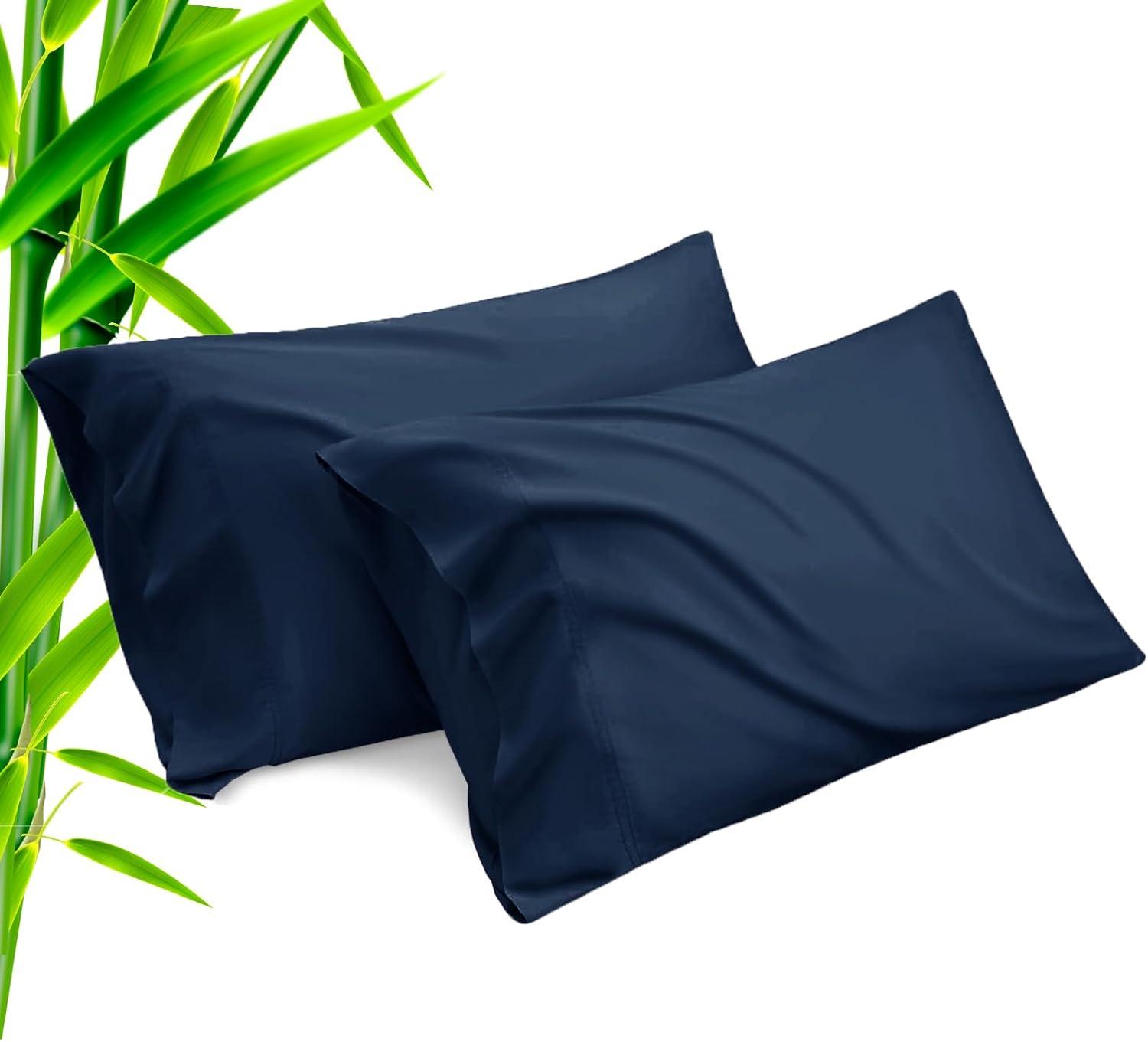 Dr Pillow Luxury Cooling Rayon Derived from Bamboo Blend Ultra Soft Pillow Cases  Set of 2