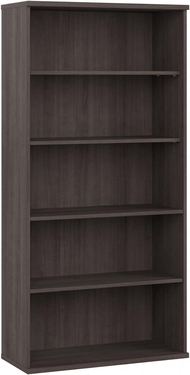 Studio C 5 Shelf Bookcase in Storm Gray - Engineered Wood