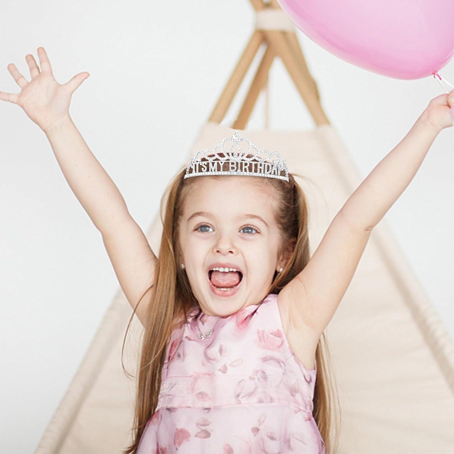 Hilingoto Clearance! Birthday Girl Crown with Birthday Sash Birthday Girl Headband Birthday Crowns for Women for Women Happy Birthday Decorations Birthday Party Supplies Girl Party Balloon